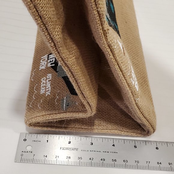 New York State Market Tote Bag-Straw-reusable-Shopping-17x12x6 inch-Souvenir-NWT - Picture 8 of 9